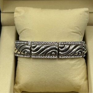 Brighton Silver & Crystal Link Bracelet